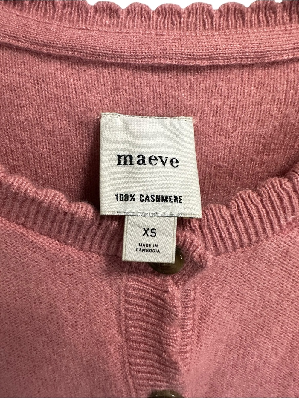 Maeve Anthropologie Puff-Sleeve Cashmere Cardigan Sweater - Picture 7 of 8
